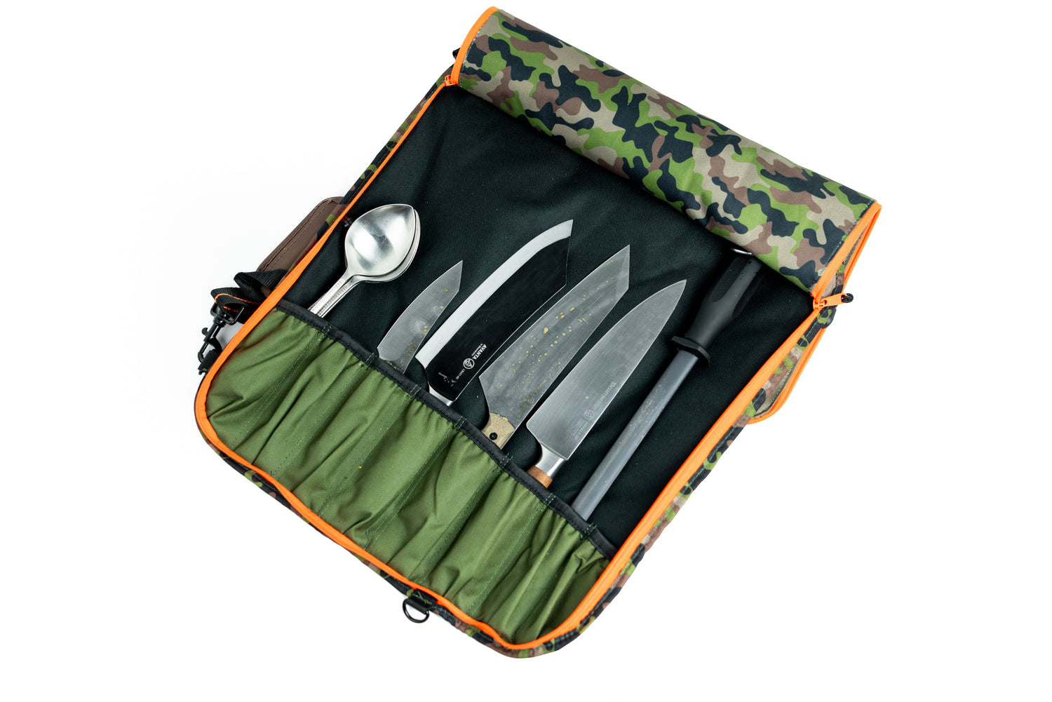 8 Pocket Padded Print Knife Luggage